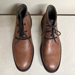 Joseph Siebel Men's Brown Leather Lace-Up Shoes